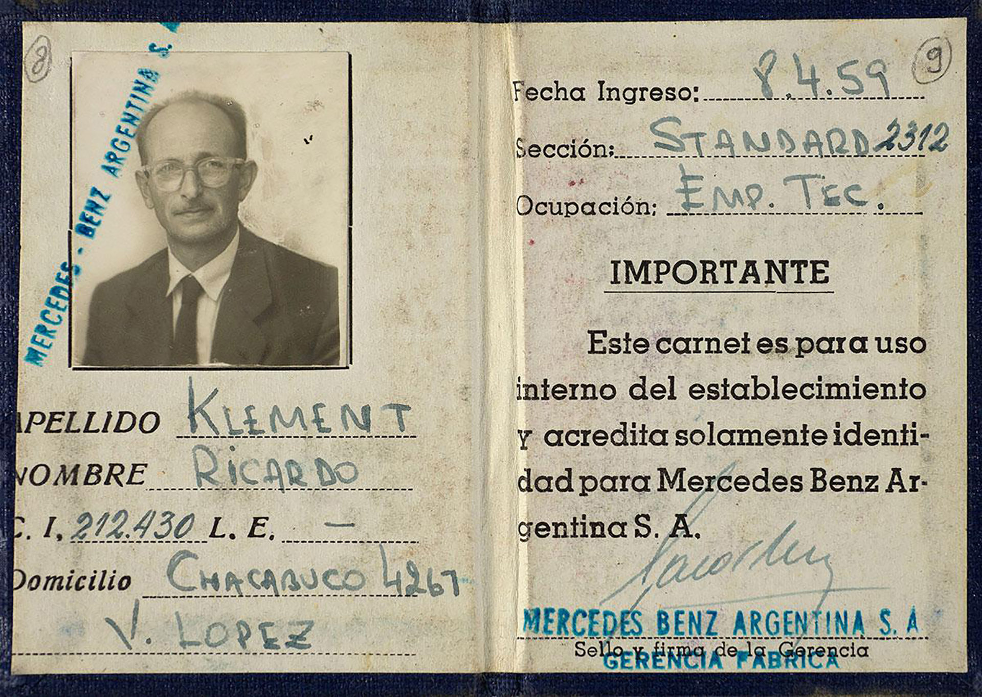 El documento falso con el que Eichmann vivió tranquilo en la Argentina 