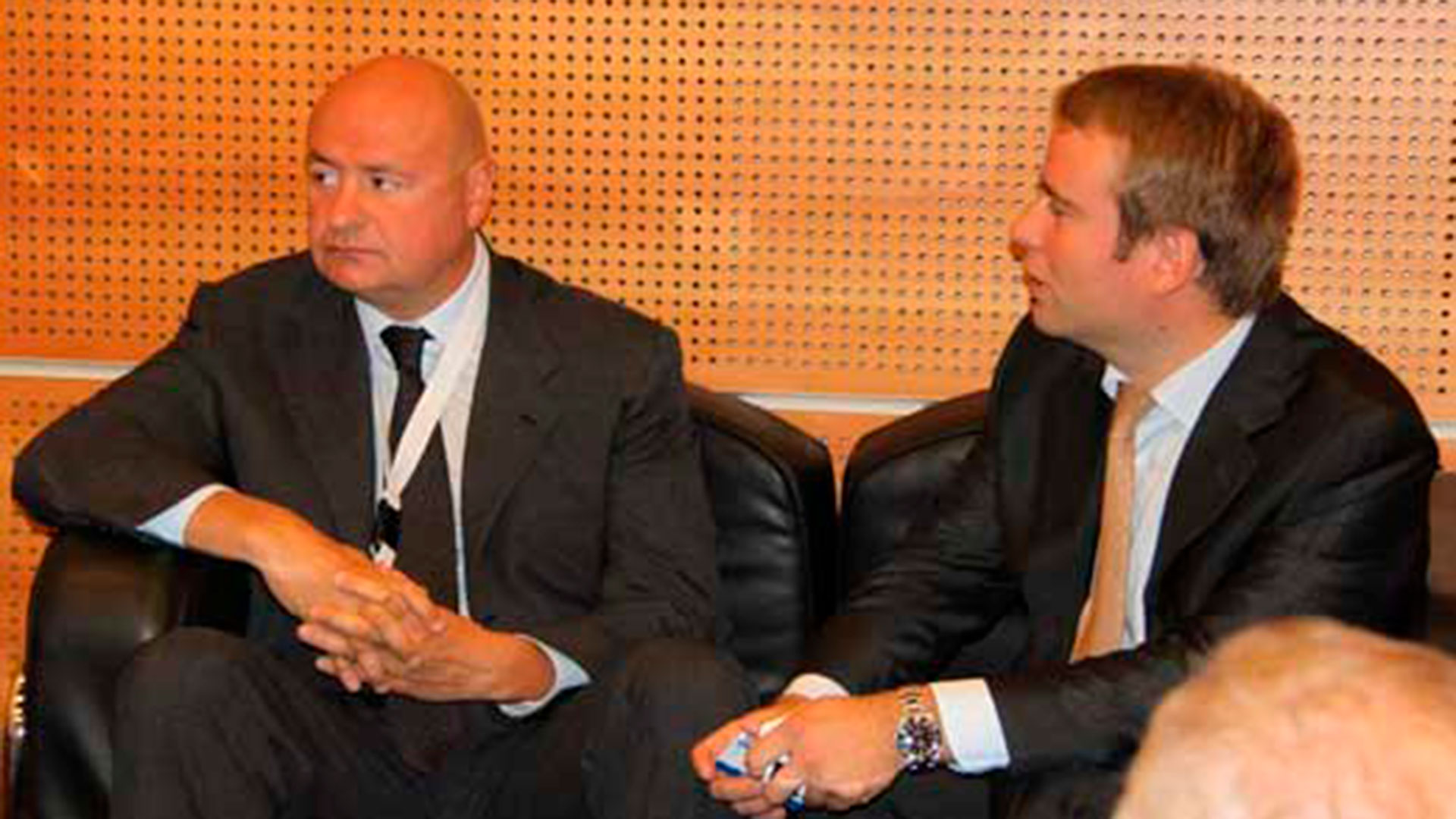 Dmitry Klyuev y Andrei Pavlov, durante una reunión de la OSCE en Mónaco, la misma a la que había asistido Bill Browder